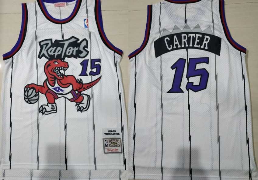 Raptors 15 Vince Cater White 1998 99 Hardwood Classics Jersey,We sell and wholesale Raptors 15 Vince Cater White 1998 99 Hardwood Classics Jersey on line form chian!